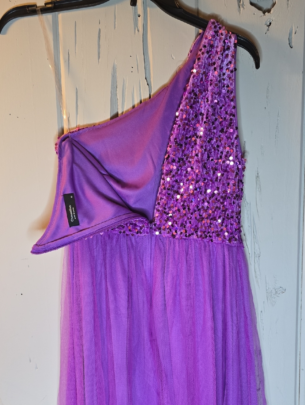 Chic Strapless Purple Dress - Picture 4 of 4
